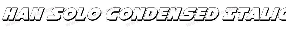 Han Solo Condensed Italic字体转换